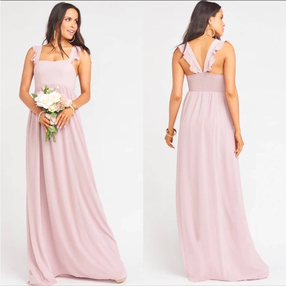 NWT Show Me Your MuMu June Bridesmaids Chiffon Maxi Dress Medium